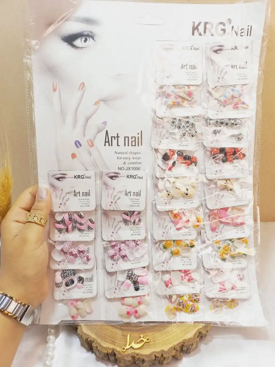 ناخن مصنوعی طرح دار آرت نایل Art nail کد JX1006