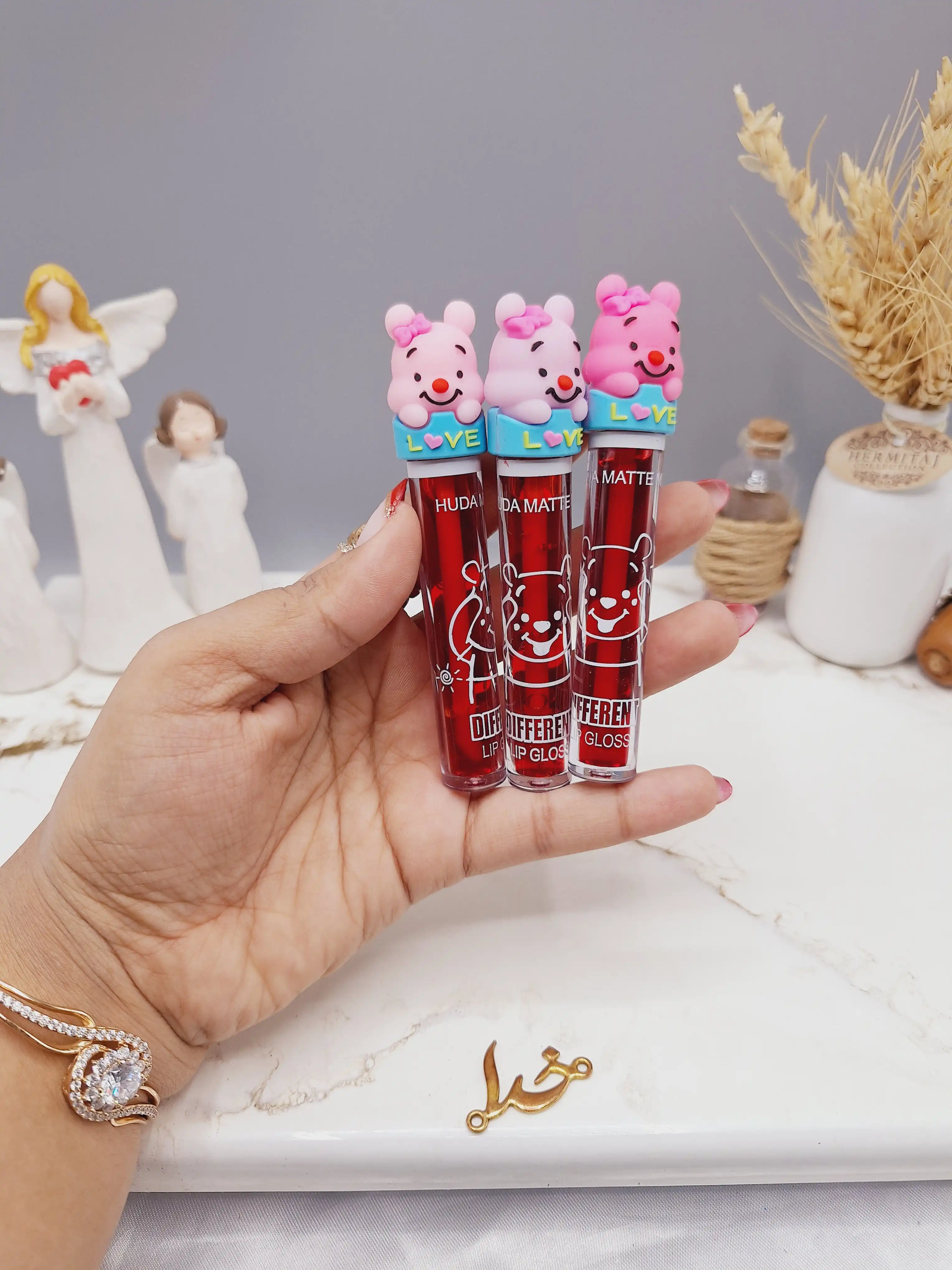 تینت لب طرح خرس کیوت هدا مات می HUDA MATTE ME کد X327